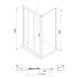 Двері для душової ніші EGER LEXO скляні розсувні трисекційні 195x120см прозорі 6мм профіль хром 599-812/1 599-812/1 фото 2