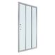 Двері для душової ніші EGER LEXO скляні розсувні трисекційні 195x120см прозорі 6мм профіль хром 599-812/1 599-812/1 фото 1