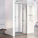 Двері для душової ніші EGER LEXO скляні розсувні трисекційні 195x120см прозорі 6мм профіль хром 599-812/1 599-812/1 фото 6