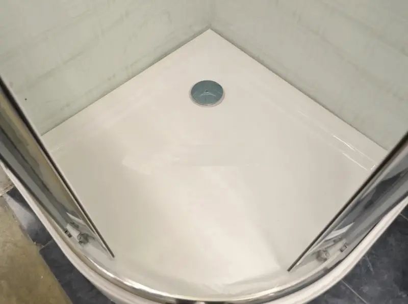 Піддон для душової кабіни EGER BALATON 599-507/2-15 90x90x15см напівкруглий акриловий без сифону білий 599-507/2-15 фото