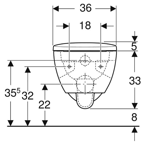 Унитаз подвесной Geberit SELNOVA Rimfree, овальная, полузакрытая форма с сид. дюр. медл. под. Click2Clean 501.750.00.1 фото