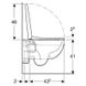 Унитаз подвесной Geberit SELNOVA Rimfree, овальная, полузакрытая форма с сид. дюр. медл. под. Click2Clean 501.750.00.1 фото 4