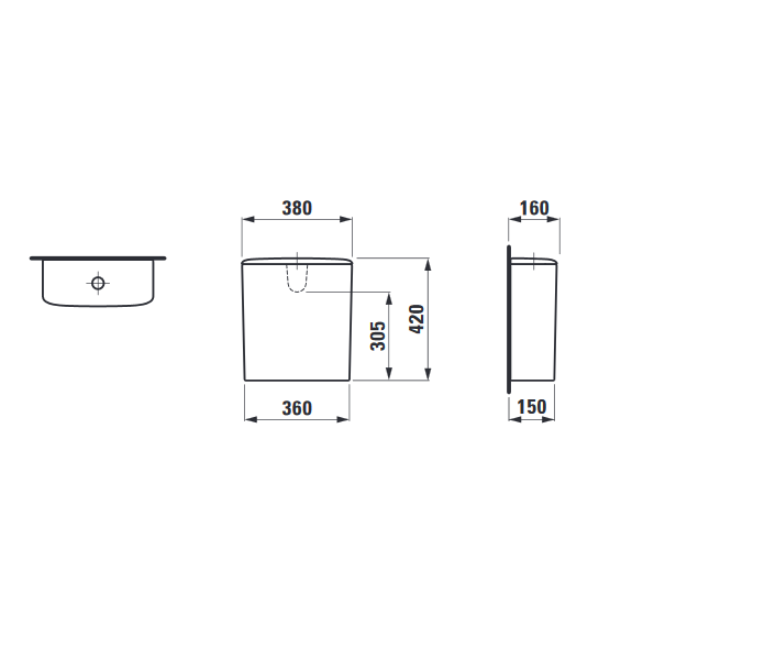 PALACE бачок, dual-flush 63861 фото