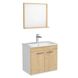 Набор мебели для ванны ROZZY JENORI FIRST коричневый (тумба, зеркало и умывальник с сифоном) RJ20600OK RJ20600OK фото 1