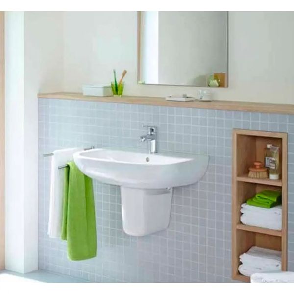 Раковина подвесная для ванны 600мм x 460мм DURAVIT D-CODE белый полукруглая 23106000002 23106000002 фото