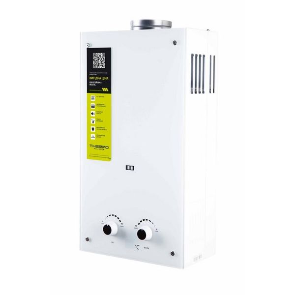 Колонка газова димохідна Thermo Alliance JSD20-10GE 10 л панель скляна White SD00030726 фото