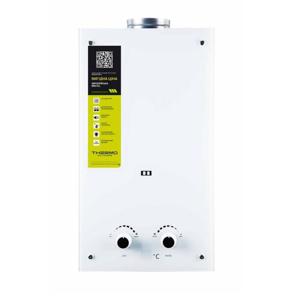 Колонка газовая дымоходная Thermo Alliance JSD20-10GE 10 л панель из стекла White SD00030726 фото