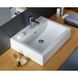 Умивальник підвісний для ванної 500мм x 460мм KOLO TWINS білий прямокутна L51150000 L51150000 фото 4