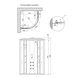 Гідромасажний бокс Lidz Tani SBM90x90.SAT.HIGH.GR, скло тоноване 4 мм без піддона LTSBM9090SATHIGHGR2 фото 6