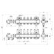 Коллекторная группа Icma 1" 7 выходов, с расходомером №K0111 A1K013APR06 фото 2