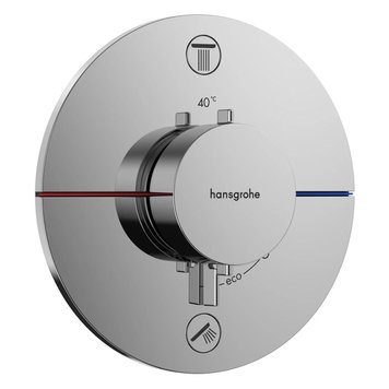 Зовнішня частина змішувача без прихованої частини HANSGROHE ShowerSelect Comfort S хром латунь 155мм 15554000 15554000 фото