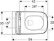 Унітаз підвісний безобідковий білий GEBERIT SMYLE Square із сидінням з мікроліфтом 500.683.00.2 500.683.00.2 фото 5