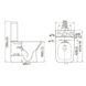 Унитаз-компакт напольный безободковый белый VOLLE LEON сиденье микролифт выпуск в стену 13-11-059 13-11-059 фото 4
