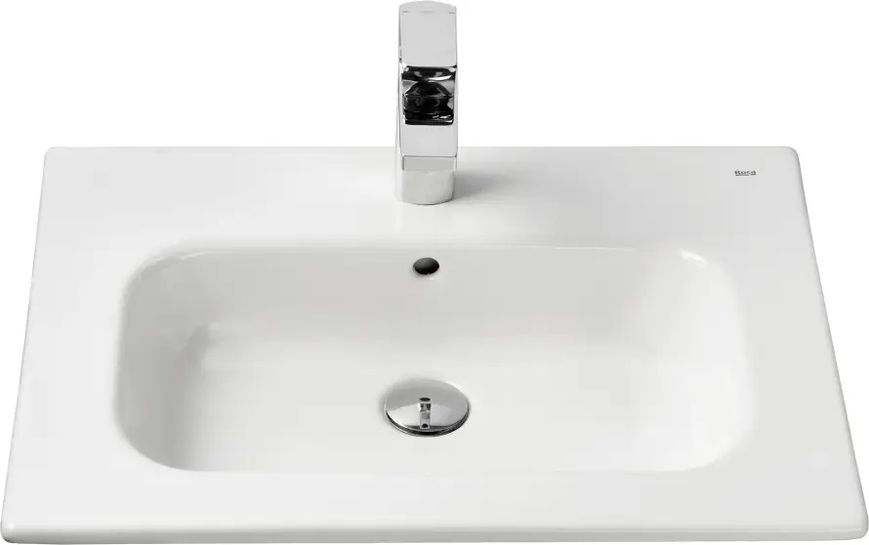 Раковина врезная для ванной на столешницу 605мм x 460мм ROCA VICTORIA белый прямоугольная A32799E000 A32799E000 фото