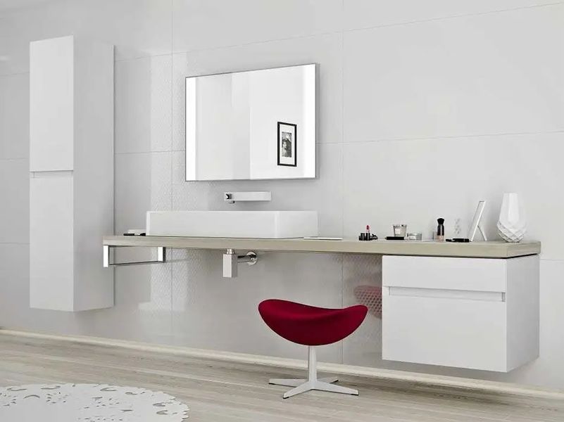 Зеркало прямоугольное для ванной KOLO QUATTRO 62x90см c подсветкой 88381000 88381000 фото