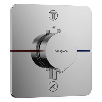 Зовнішня частина змішувача без прихованої частини HANSGROHE ShowerSelect Comfort Q хром латунь 155x155мм 15583000 15583000 фото