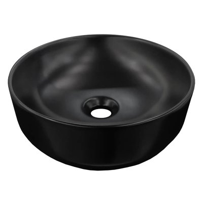 Раковина чаша накладная на столешницу для ванны 355мм x 355мм VOLLE черный круглая 13-01MBlack-040 13-01MBlack-040 фото