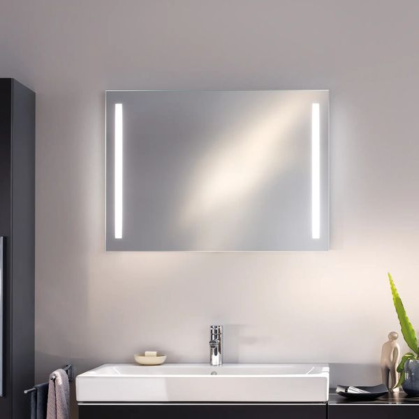 Дзеркало прямокутне для ванної GEBERIT OPTION BASIC 65x90см із підсвіткою 500.589.00.1 500.589.00.1 фото