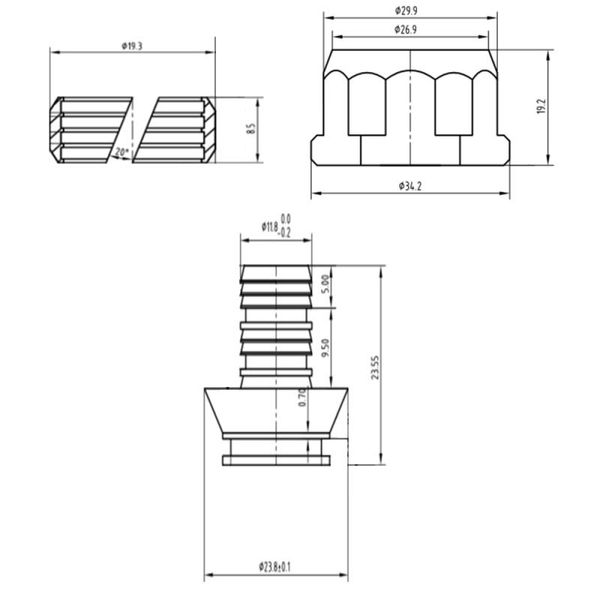 Евроконус SD Forte 16х2 мм, 3/4" SFE00616 SD00021200 фото