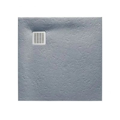 Піддон для душової кабіни ROCA TERRAN AP0338438401300 90x90x2.8см квадратний зі штучного каменю з сифоном сірий AP0338438401300 фото