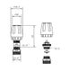 Кран термостатичний SD Forte 1/2"х3/4" для колектора SFE009 SD00021202 фото 2