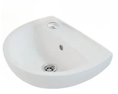 Умывальник подвесной в ванную 400мм x 330мм KOLO FREJA белый полукруглая L72340000 L72340000 фото