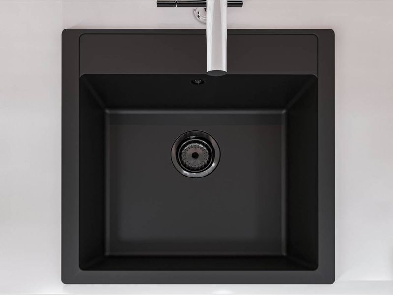 Кухонна мийка BODRUM 510 black Miraggio 15167 фото