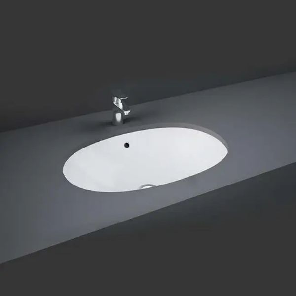 Умывальник врезной для ванны под столешницу 610мм x 460мм GEBERIT VariForm белый овальная 500.757.01.2 500.757.01.2 фото