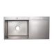 Кухонна мийка LH10050B Brush 3.0 / 1.0 mm з полицею для ножів Grey Lidz LDLH10050BBRU43024 фото 1