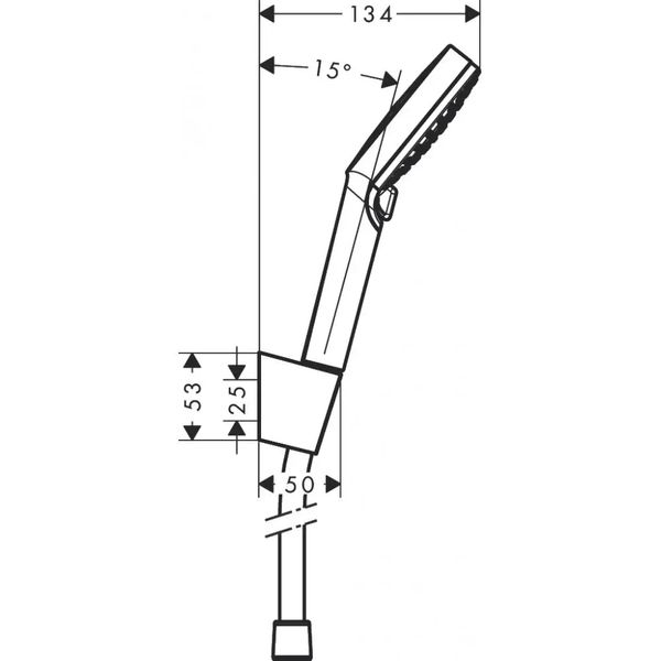 Душевой набор HANSGROHE Crometta Vario 26692400 с ручной лейкой и шлангом с держателем хром 26692400 фото