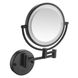 Косметичне дзеркало із підсвіткою VOLLE 2500.280704 кругле підвісне металеве чорне 2500.280704 фото 1