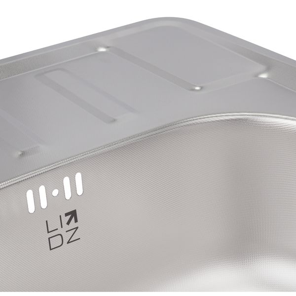 Кухонна мийка Lidz 6350 0,8 мм Micro Decor (LIDZ6350MDEC) LIDZ6350MDEC фото