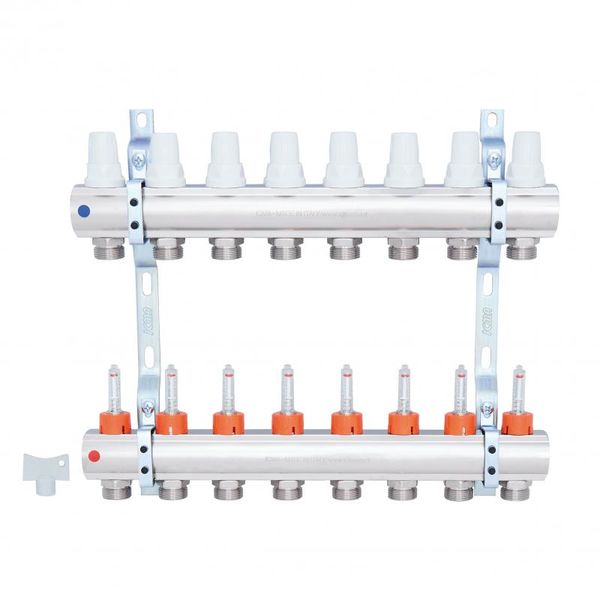 Колектор Icma 1" 8 виходів, з витратомірами №K013 SD00005244 фото