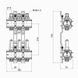 Колектор Icma 1" 3 виходи, з витратомірами №K013 SD00005231 фото 2