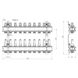 Колектор Icma 1" 10 виходів, з витратомірами №K013 SD00005248 фото 2