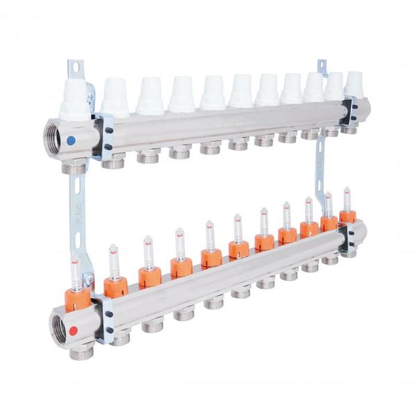 Коллектор Icma 1" 11 выходов, с расходомерами №K013 SD00005250 фото