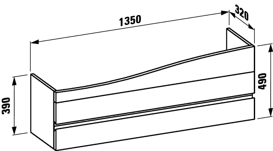 Alessi OnEvolution Тумба пiд мийку свiтлий горіх *1250 24913 фото