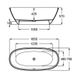ARIANE ванна 165*75см, окремостояча, кам`яна 66048 фото 2