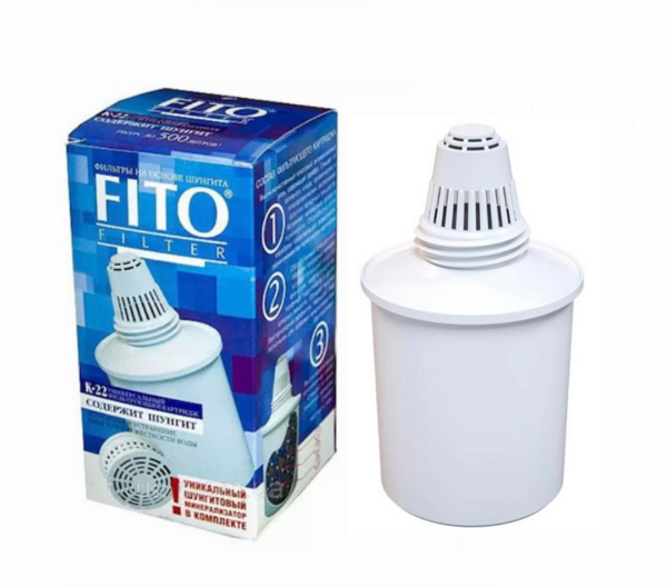 Картридж Fito Filter К22 ( Гейзер ) з шунгітовим мінералізатором на глечик Гейзер Картридж Fito Filter К22 ( Гейзер ) з шунгітовим мінералізатором на глечик Гейзер