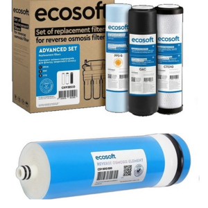 Комплект картриджів Ecosoft RObust 1500 ECO з мембраною Ecosoft 500 GPD (CSV3012500ECO) Комплект картриджів Ecosoft RObust 1500 ECO з мембраною Ecosoft 500 GPD (CSV3012500ECO)