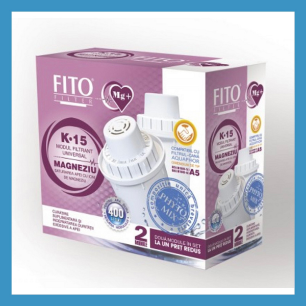 Комплект картриджів Fito Filter K-15 (2 шт) Mg+ магній для фільтрів глечиків Аквафор (діаметр 70 мм) Комплект картриджів Fito Filter K-15 (2 шт) Mg+ магній для фільтрів глечиків Аквафор (діаметр 70 мм)