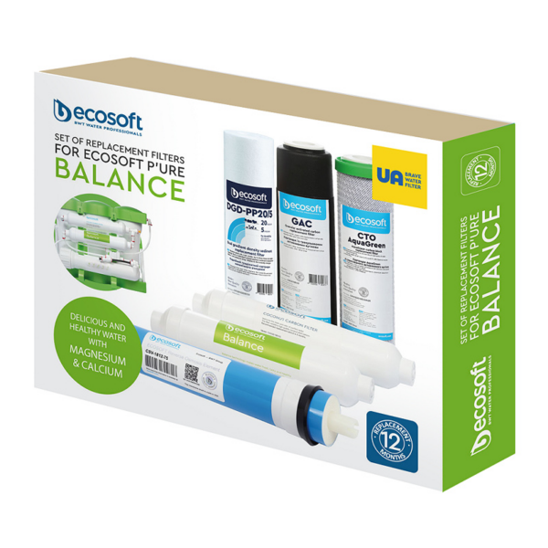 Комплект картриджів Ecosoft PURE AquaCalcium Mint "12 місяців" Комплект картриджів Ecosoft PURE AquaCalcium Mint "12 місяців"