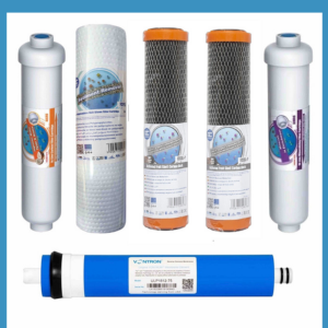 Комплект картриджей Aquafilter №6 (РР10-BL-Р-BL-Р) покращений мембрана Vontron 75G