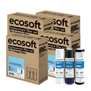 Комплект картриджів Ecosoft CMV3ECO х4 для проточного фільтра Комплект картриджів Ecosoft CMV3ECO х4 для проточного фільтра