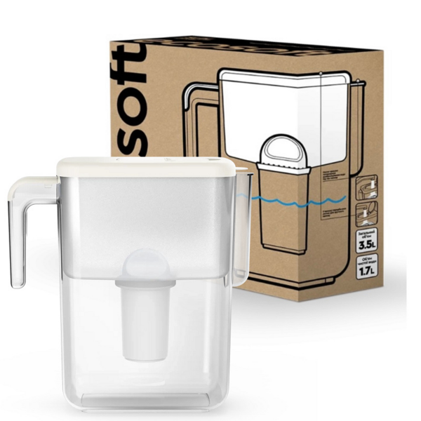 Фільтр-глечик Ecosoft Slim айворі Фільтр-глечик Ecosoft Slim айворі