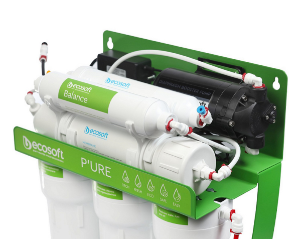 Фільтр зворотного осмосу Ecosoft P'ure Balance з помпою на станині (MO675MBALPSECO) Фільтр зворотного осмосу Ecosoft P'ure Balance з помпою на станині (MO675MBALPSECO)