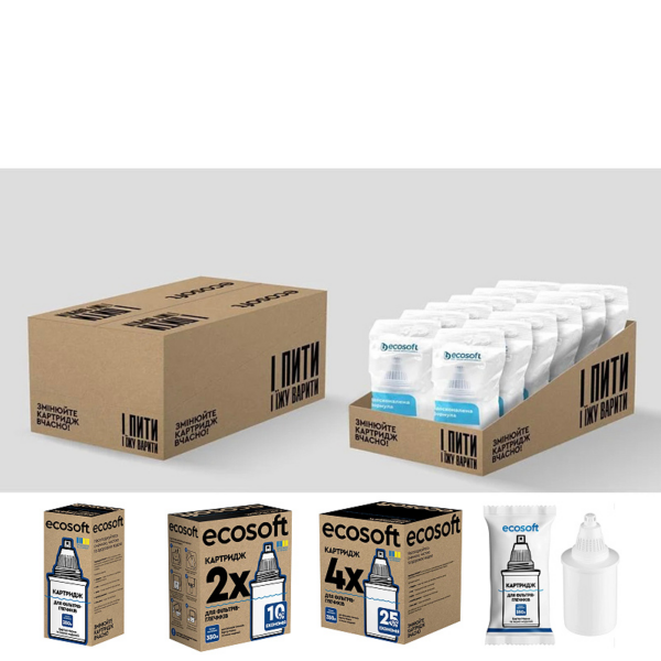 Картридж ECOSOFT для фільтрів-глечиків Бар'єр (CRVK2BARECO) Картридж ECOSOFT для фільтрів-глечиків Бар'єр (CRVK2BARECO)