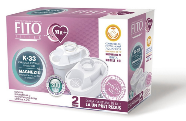 Комплект картриджей Fito Filter K-33 (2 шт) Mg+ магний для фильтров кувшинов Brita Maxtra Комплект картриджів Fito Filter K-33 (2 шт) Mg+ магній для фільтрів глечиків Brita Maxtra