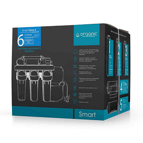 Фільтр зворотного осмосу Organic Smart Osmo 6 Фільтр зворотного осмосу Organic Smart Osmo 6