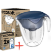 Фільтр глечик Ecosoft Nemo синій з картриджем + комплект (2 шт) картриджів покращених Фільтр глечик Ecosoft Nemo синій з картриджем + комплект (2 шт) картриджів покращених